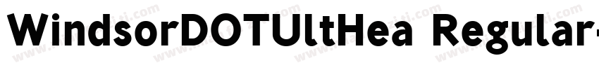 WindsorDOTUltHea Regular字体转换